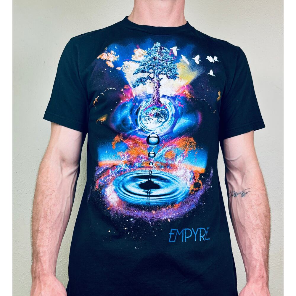Empyre Brand Tree of Life Drip Graphic Tee Mens Medium Dopamine Art to Wear
